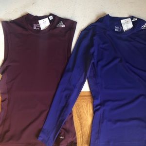 2 size medium tech fit compression shirts